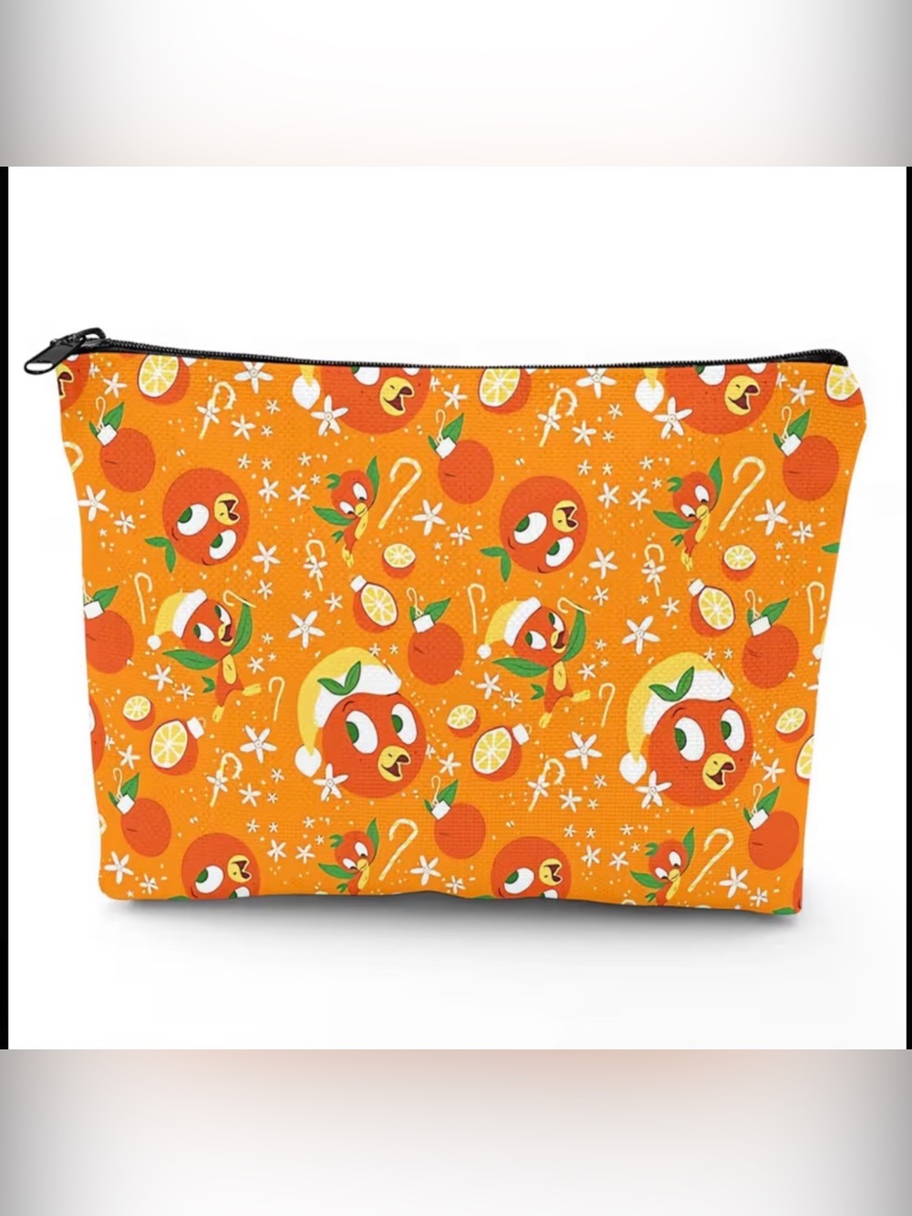 Orange Bird Makeup Bag